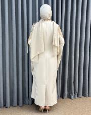 bej 2958 white corner abiye elbise 4
