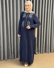 lacivert 26y 2029 nuss elbise