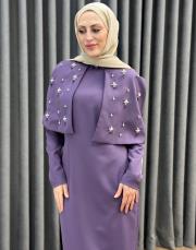 mürdüm 3224 white corner abiye elbise 2