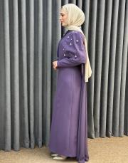 mürdüm 3224 white corner abiye elbise 3