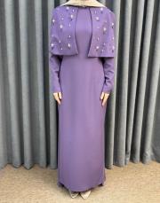 mürdüm 3224 white corner abiye elbise 4