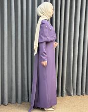 mürdüm 3224 white corner abiye elbise 6