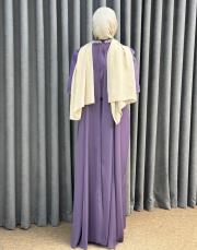 mürdüm 3224 white corner abiye elbise 7