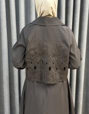 kahve 5195 missemramiss grace cut elbise 6