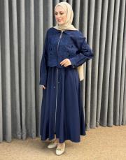 lacivert 5195 missemramiss grace cut elbise