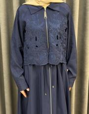 lacivert 5195 missemramiss grace cut elbise 5