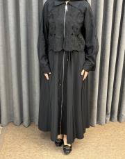 siyah 5195 missemramiss grace cut elbise 5