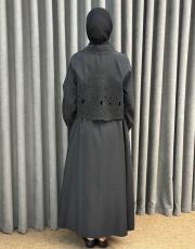 siyah 5195 missemramiss grace cut elbise 7