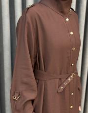 kahve 5270 missemramiss carmine elbise 7