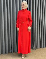 kırmızı 5270 missemramiss carmine elbise