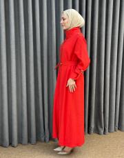 kırmızı 5270 missemramiss carmine elbise 3