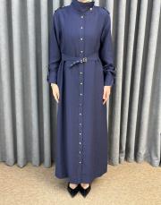 lacivert 5270 missemramiss carmine elbise 4