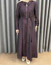 bordo 5208 missemramiss sera gömlek elbise 4