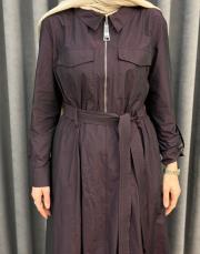 bordo 5208 missemramiss sera gömlek elbise 5