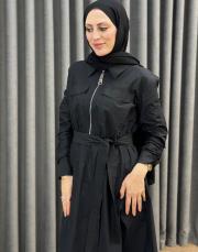 siyah 5208 missemramiss sera gömlek elbise 2