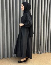 siyah 5208 missemramiss sera gömlek elbise 3
