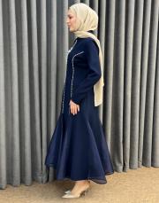 lacivert 2897 white corner abiye elbise 3