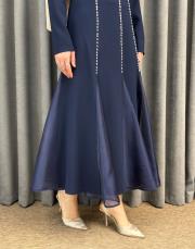 lacivert 2897 white corner abiye elbise 6