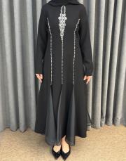 siyah 2897 white corner abiye elbise 3