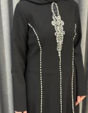 siyah 2897 white corner abiye elbise 5