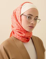 nar çiceği 251-1012 imannoor bambunoor ipek eşarp