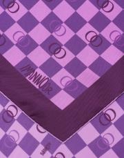 purple. 251-1008 imannoor dama logo ipek eşarp 3