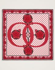 kırmızı 242-1006 imannoor dörtlü gonca ipek eşarp 2