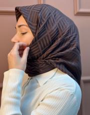 kahve 242-4002 imannoor iman kare naia eşarp 3