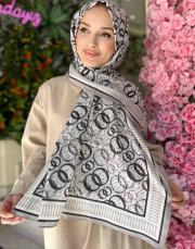 gri 261-3006-007 imannoor noor yağmuru pamuk floş şal