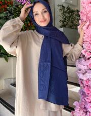 lacivert 251-3046-941 imannoor shiny jakar şal 2