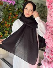 siyah 262-3038-023 imannoor güneş doğarken ferah tencel şal
