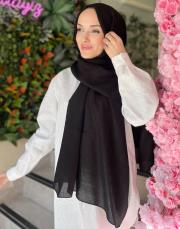 siyah 262-3038-023 imannoor güneş doğarken ferah tencel şal 2