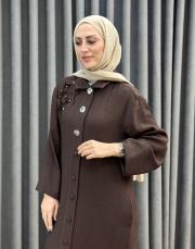 kahve 5186 missemramiss  floren elbise 2