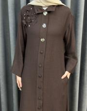 kahve 5186 missemramiss  floren elbise 5