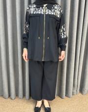 siyah 5155 missemramiss eleganze grafite takım 5