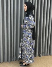lacivert desenli 5235 missemramiss fiora notte elbise 3