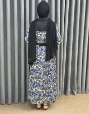 lacivert desenli 5235 missemramiss fiora notte elbise 4