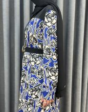 lacivert desenli 5235 missemramiss fiora notte elbise 6
