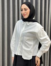 ekru 5256 missemramiss noble shine gömlek