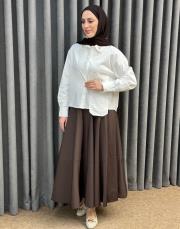 kahve 5219 missemramiss eclise etek 2