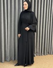 siyah 30017 senna velune elbise