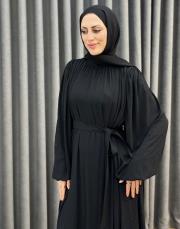 siyah 30017 senna velune elbise 2