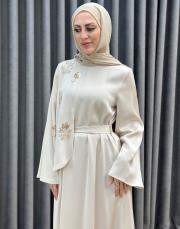 taş 30030 senna mocha abiye elbise 2