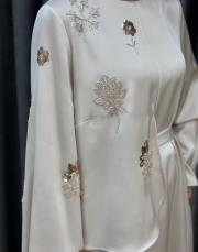 taş 30030 senna mocha abiye elbise 7