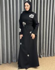 siyah 30033 senna  oleya abiye elbise