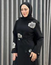 siyah 30033 senna  oleya abiye elbise 2