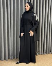 siyah 30034 senna deluxe abiye elbise