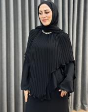 siyah 30038 senna plume abiye elbise 2