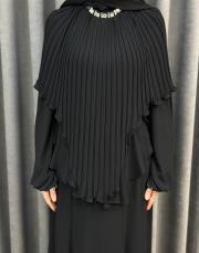 siyah 30038 senna plume abiye elbise 4