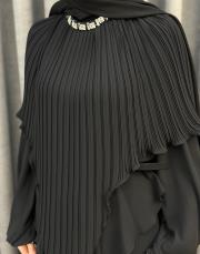 siyah 30038 senna plume abiye elbise 5
